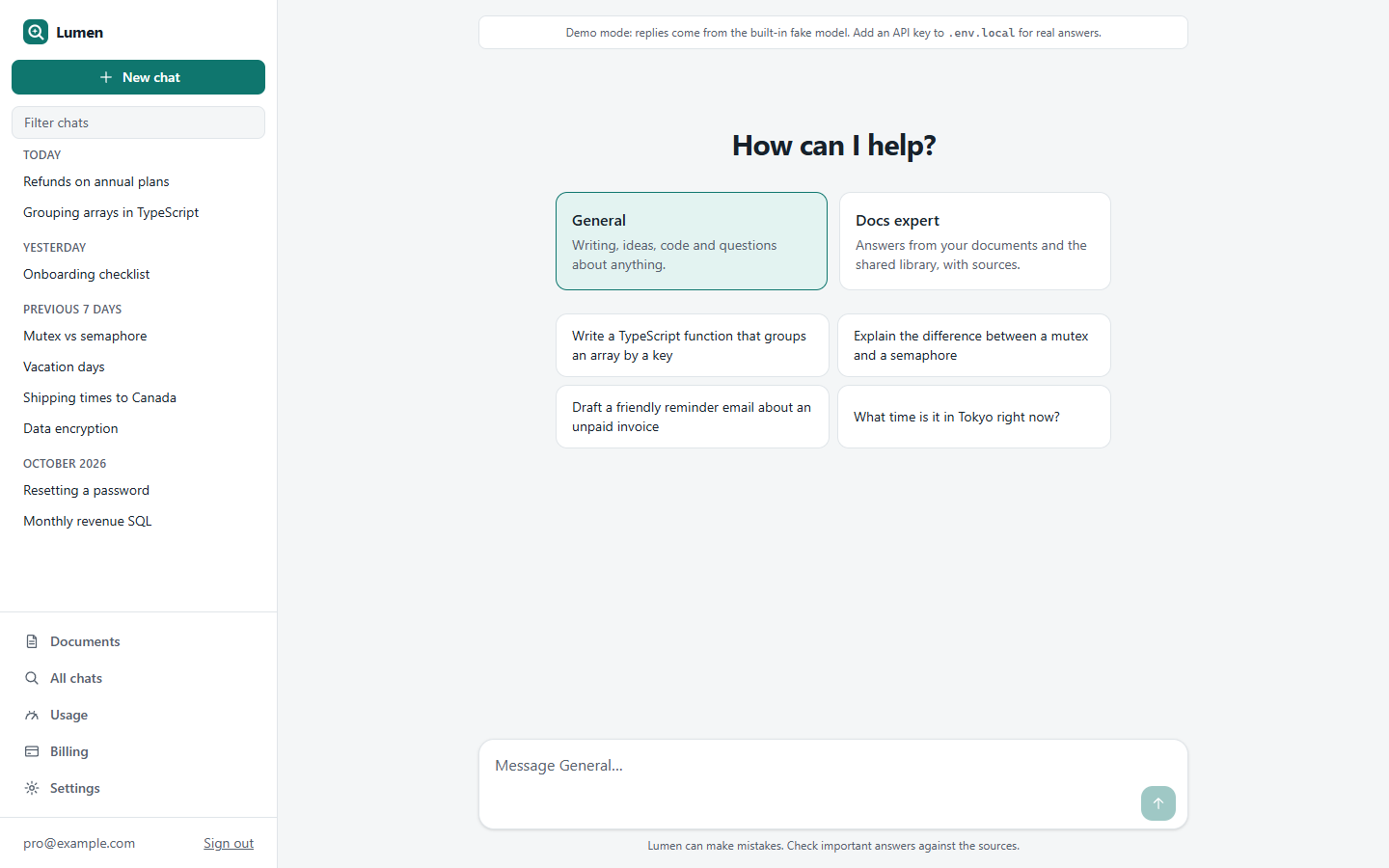 AI Chat Starter screenshot 3